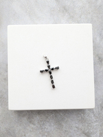 Подвеска крест черный