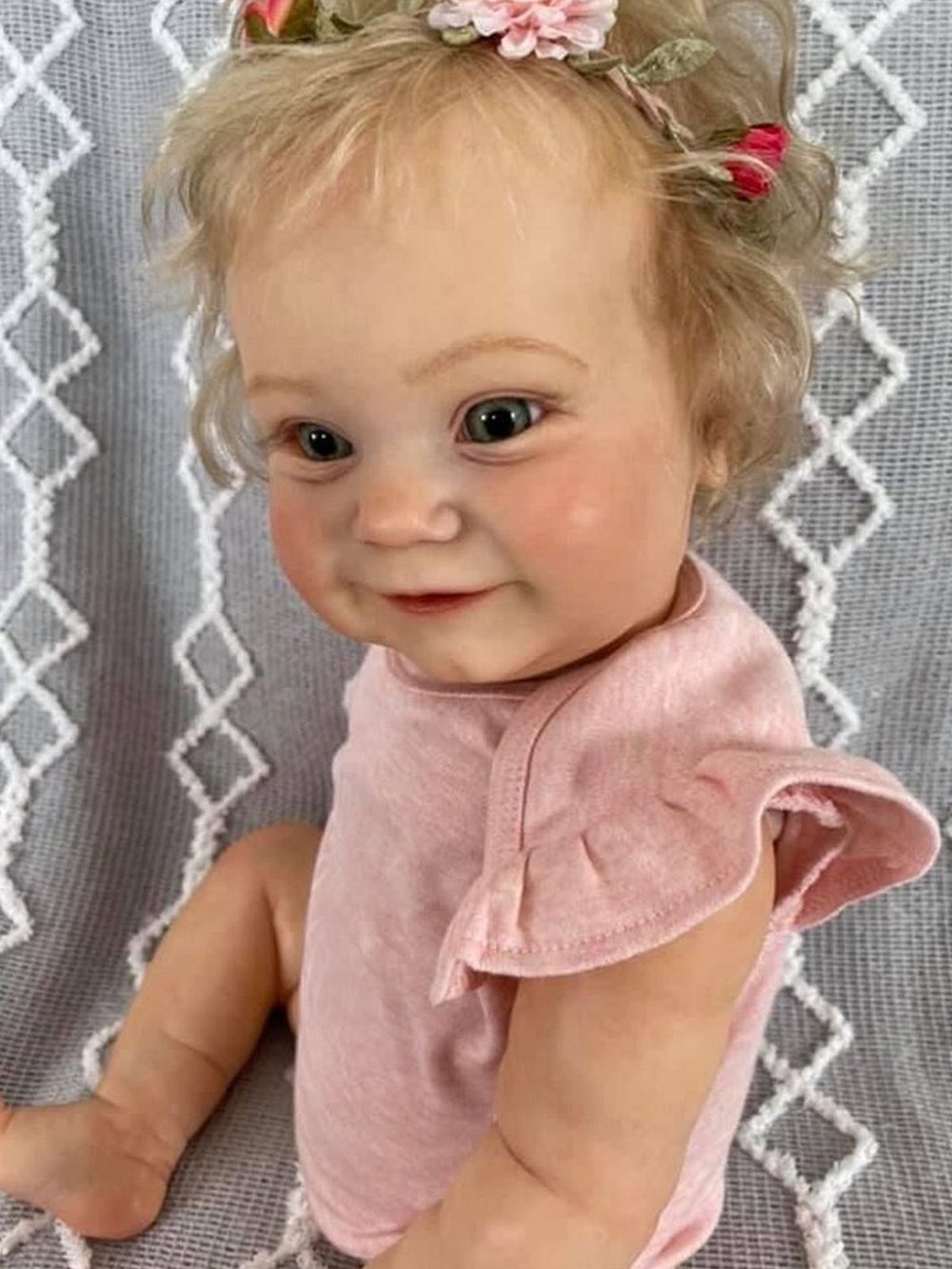 Кукла Реборн мягконабивная 60см в пакете (FA-004B)