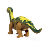 Динозавр Апатозавр коричневый. Ходит, откладывает яйца, свет/звук WB-00700/коричневый (Junfa)