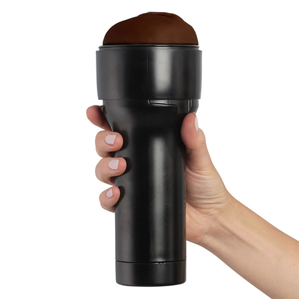 Темно-коричневый мастурбатор-вагина 22,4см Kiiroo Feel Stroker Pussy-Dark Brown Penis Masturbator