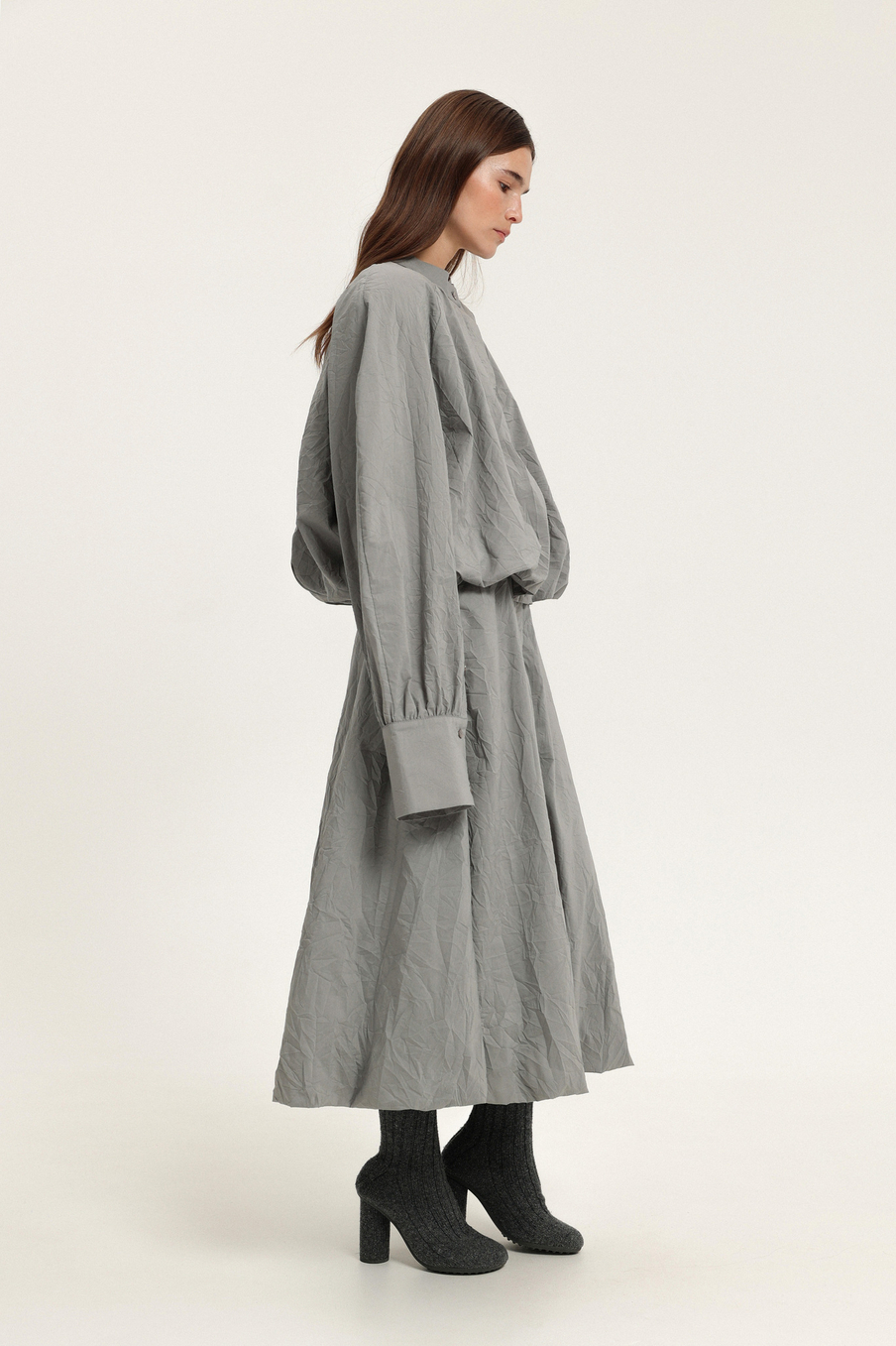 Рубашка из жатого хлопка