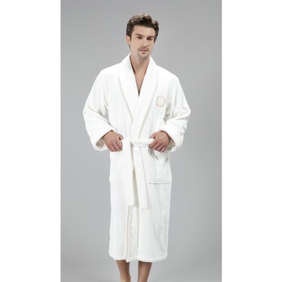 Мужской халат SEHZADE кремовый SOFT COTTON