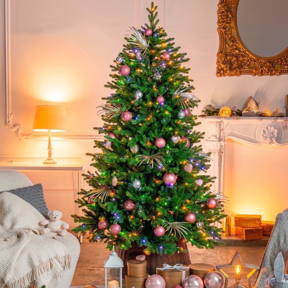 Елка с гирляндой 2в1 «Ванкувер» (Литая+пвх) 180 см / 1,8 м