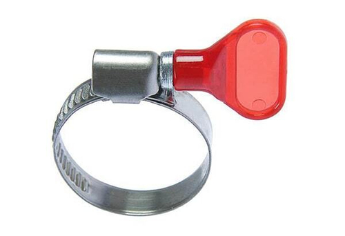 Хомуты с пластмассовой ручкой-бабочкой (Китай, оцинкованная и нержавеющая с