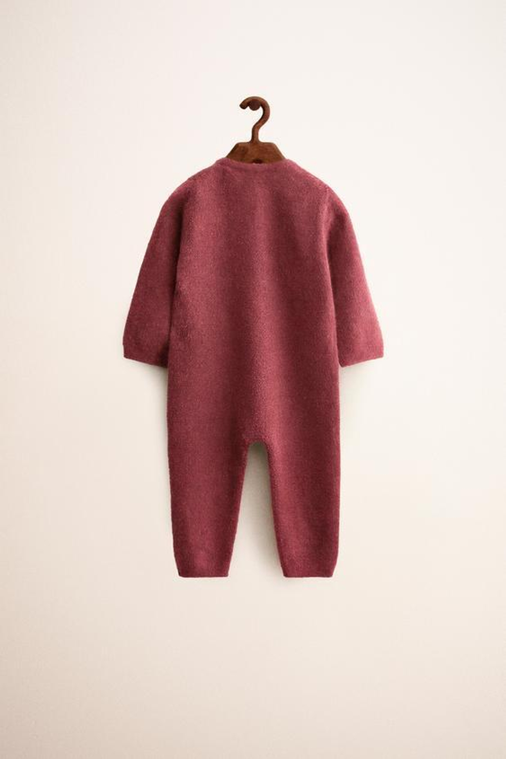 ZARA TIMELESS - ДЛИННЫЙ КАШЕМИРОВЫЙ КОМБИНЕЗОН, ТЕМНО-РОЗОВЫЙ