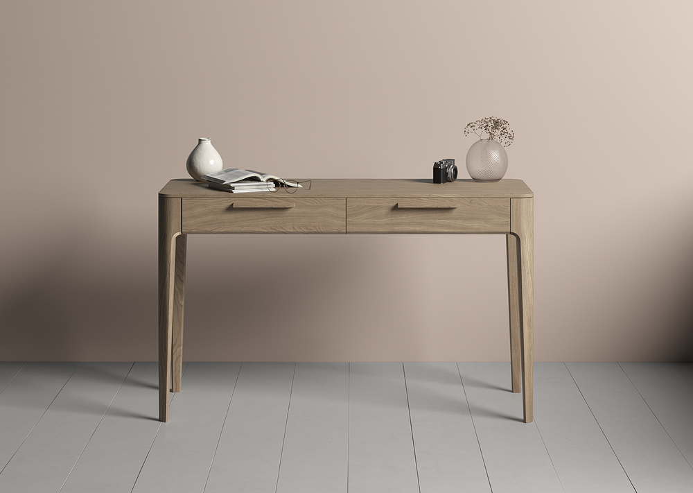 Консоль Type oak 2 ящика ширина 120 см (натуральный дуб)