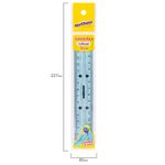 Линейка 15 см гибкая ЮНЛАНДИЯ "FLEX", пластиковая, тонированная, голубая, 210757