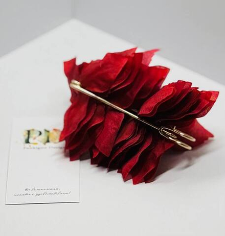 Декоративная булавка Pankigno Design с цветами 10 см