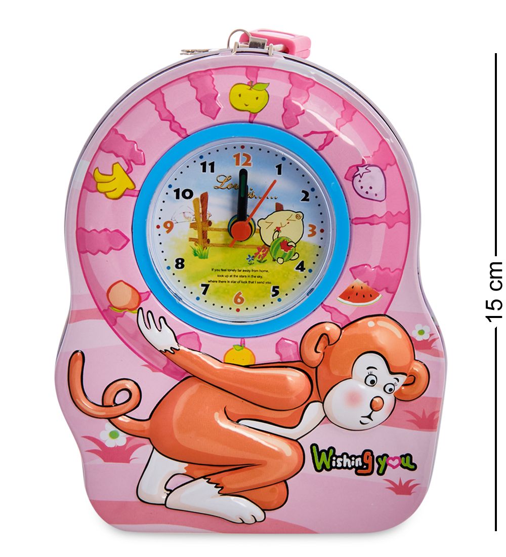 BX- 90/2 Метал. копилка с часами «Обезьяна»