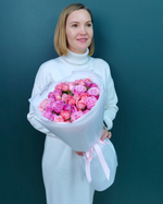 Пионовидная роза микс,11шт(00409)