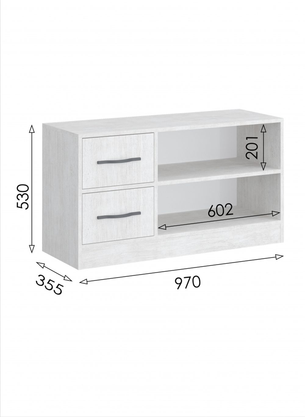 Обувница 2 Вена (молокай), МФ 1+1