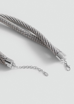 Двойное ожерелье из кристаллов