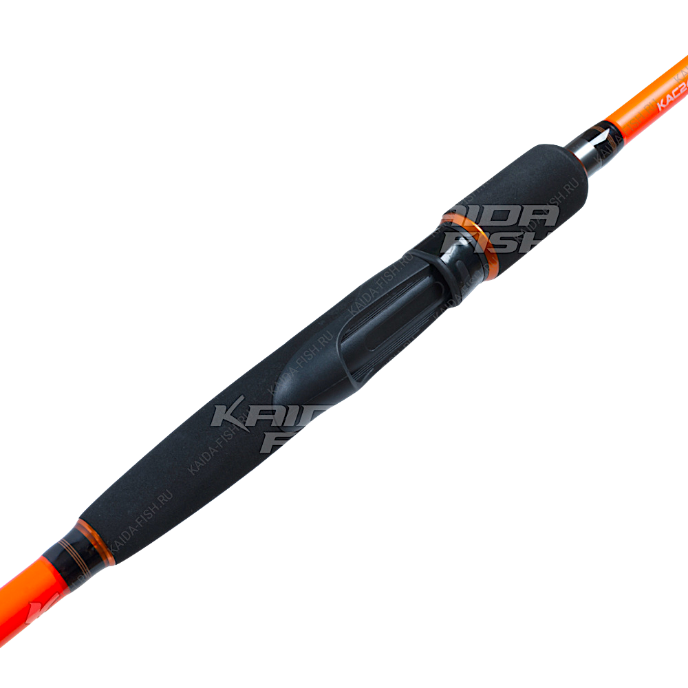 Спиннинг Kaida KAC-24MH Captain 2.4м 15-45г 2секц. вес 185г Carbon Колец 7шт Тр.длина 1.25м Ручка неопрен