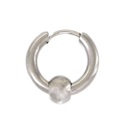 Серьга кольцо с шариком (2.5*10 мм)