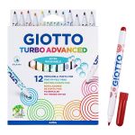 Фломастеры суперсмываемые 12 цв, F426000, Giotto F426000