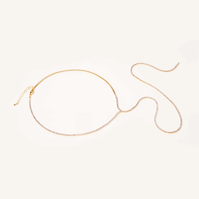 Колье Стекающее – Золото