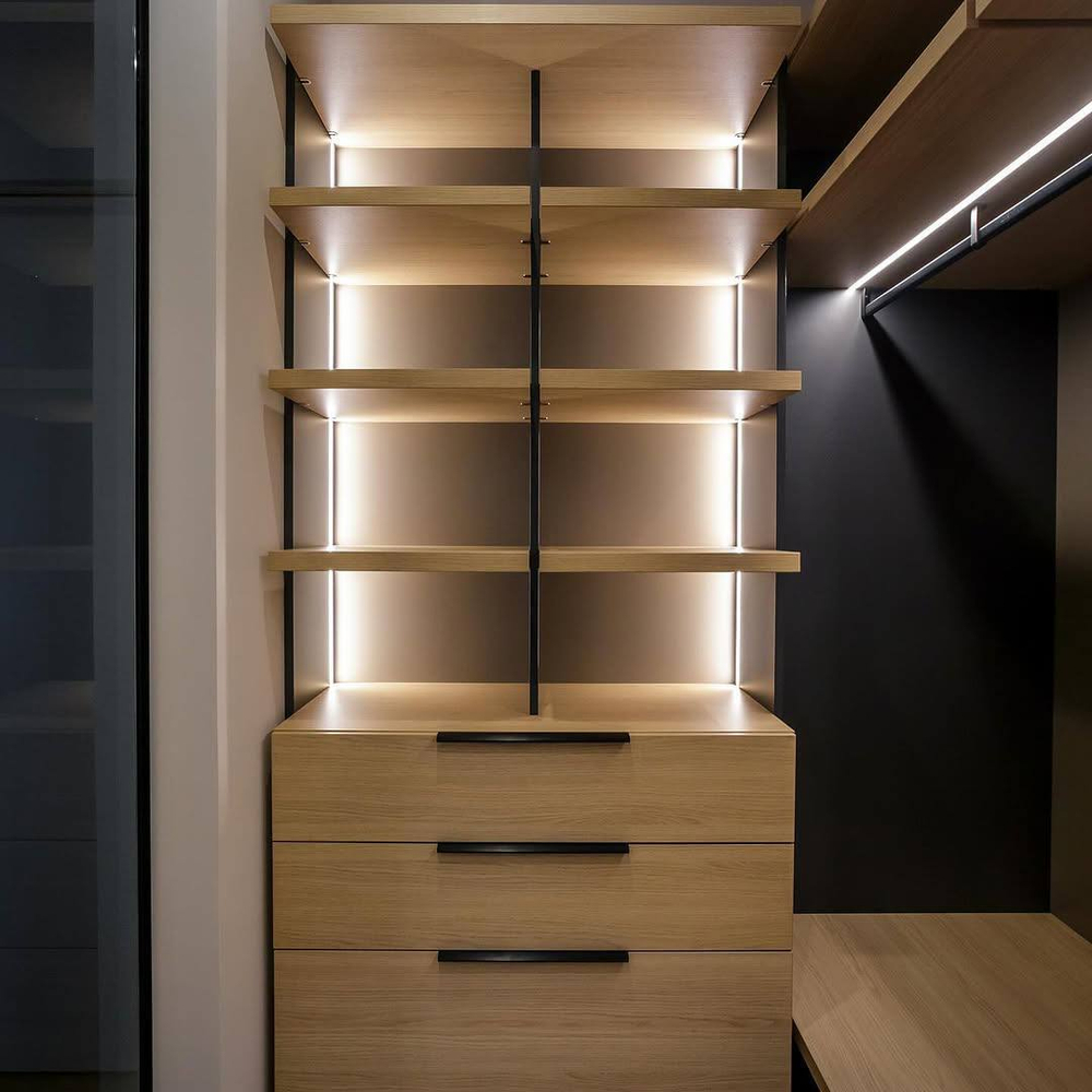 Индивидуальные гардеробные в стиле лофт на заказ