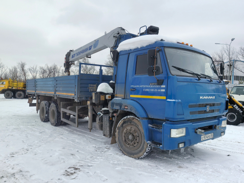 Галичский автокрановый завод (ГАКЗ) КМА-150* на шасси КамАЗ 65117 6x4 Бортовой с КМУ КМА-150-2 (Дизе
