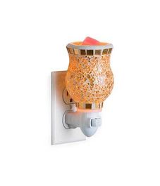 Аромасветильник розеточный Позолоченное стекло, Candle Warmers