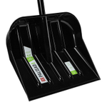 Лопата для уборки снега, поликарбонат, 460х400х1370 мм, стальной черенок, BASE Palisad