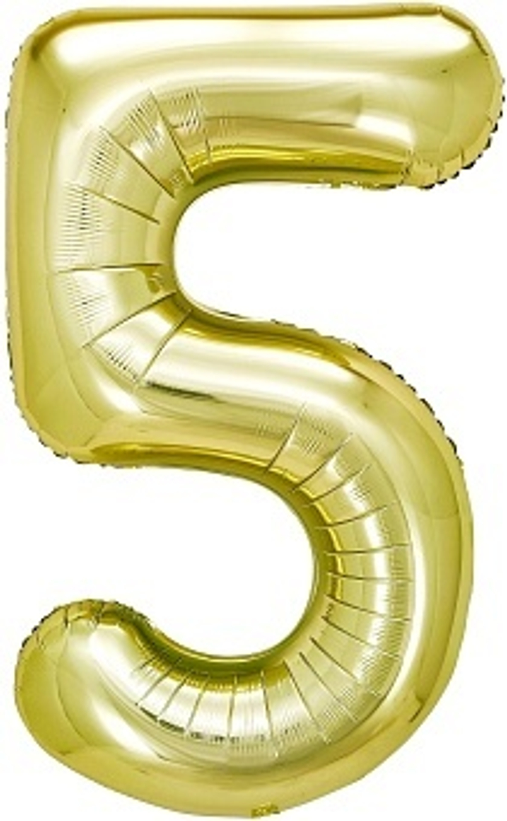 К 40" Цифра 5 Белое золото 100 см.