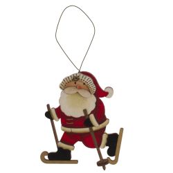 GAEM Изделие декоративное подвесное "Дед Мороз", L9 W1 H10,5 см, 3в.