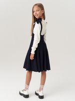 Сарафан школьный для девочки AT972-218 синий