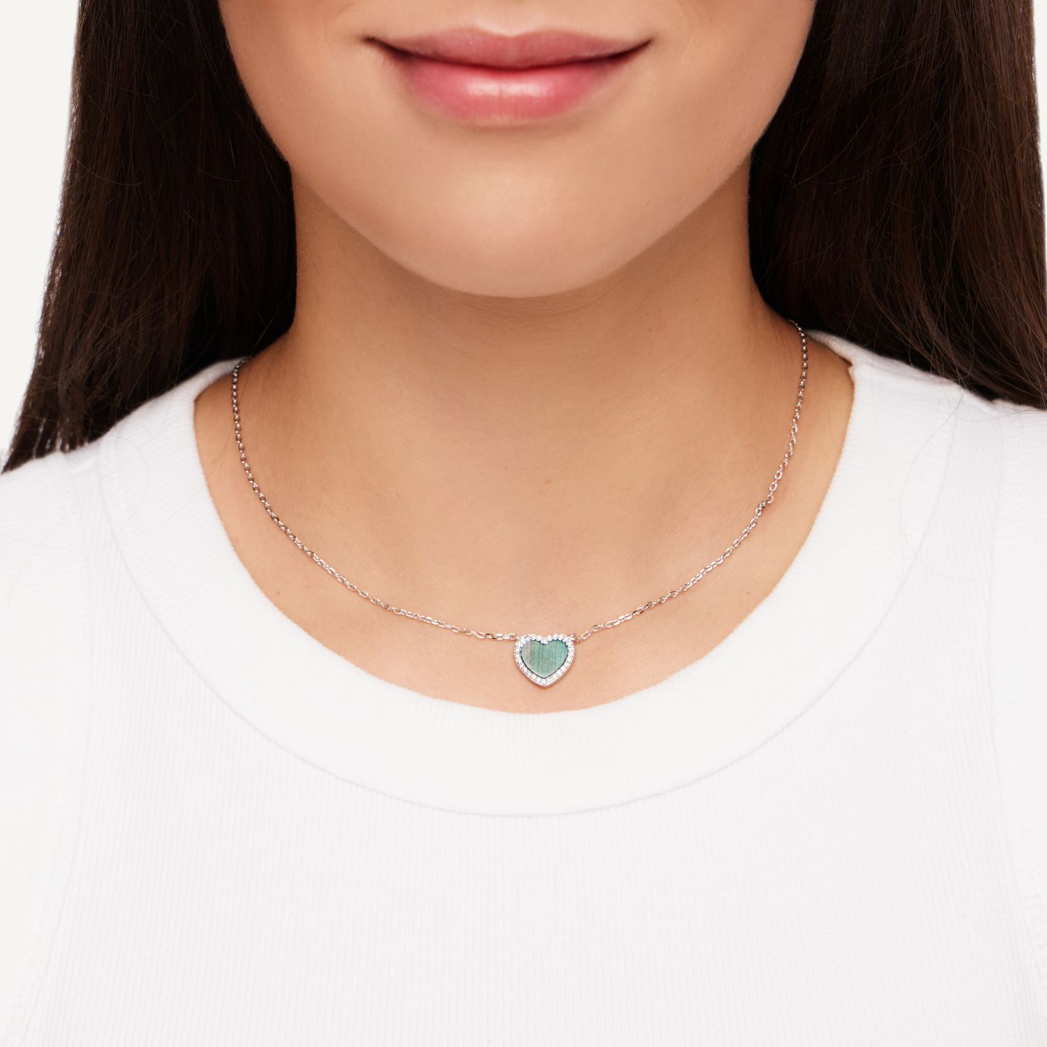 Колье Malachite Heart Necklace