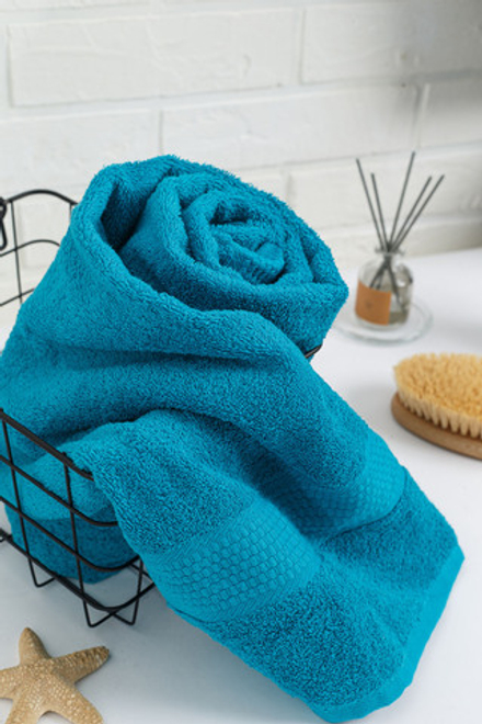 Полотенце махровое, г/к, 50х90, арт. 50-90 BS, 460 гр/м2, цвет: 504-сине-зеленый,
