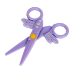 Ножницы детские пластиковые "Стрекоза", 12 см, на картоне