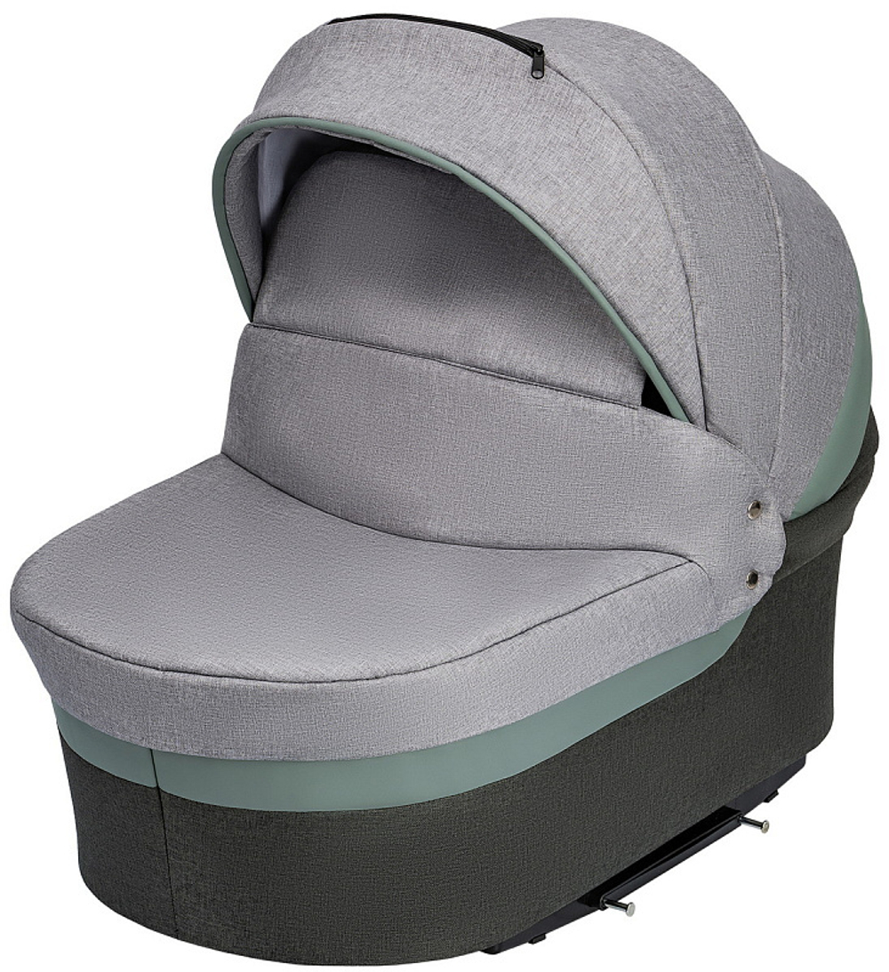 Детская коляска Alis Alvaro F 3 в 1 Al 10 т.серый+св.серый+шалфей кожа