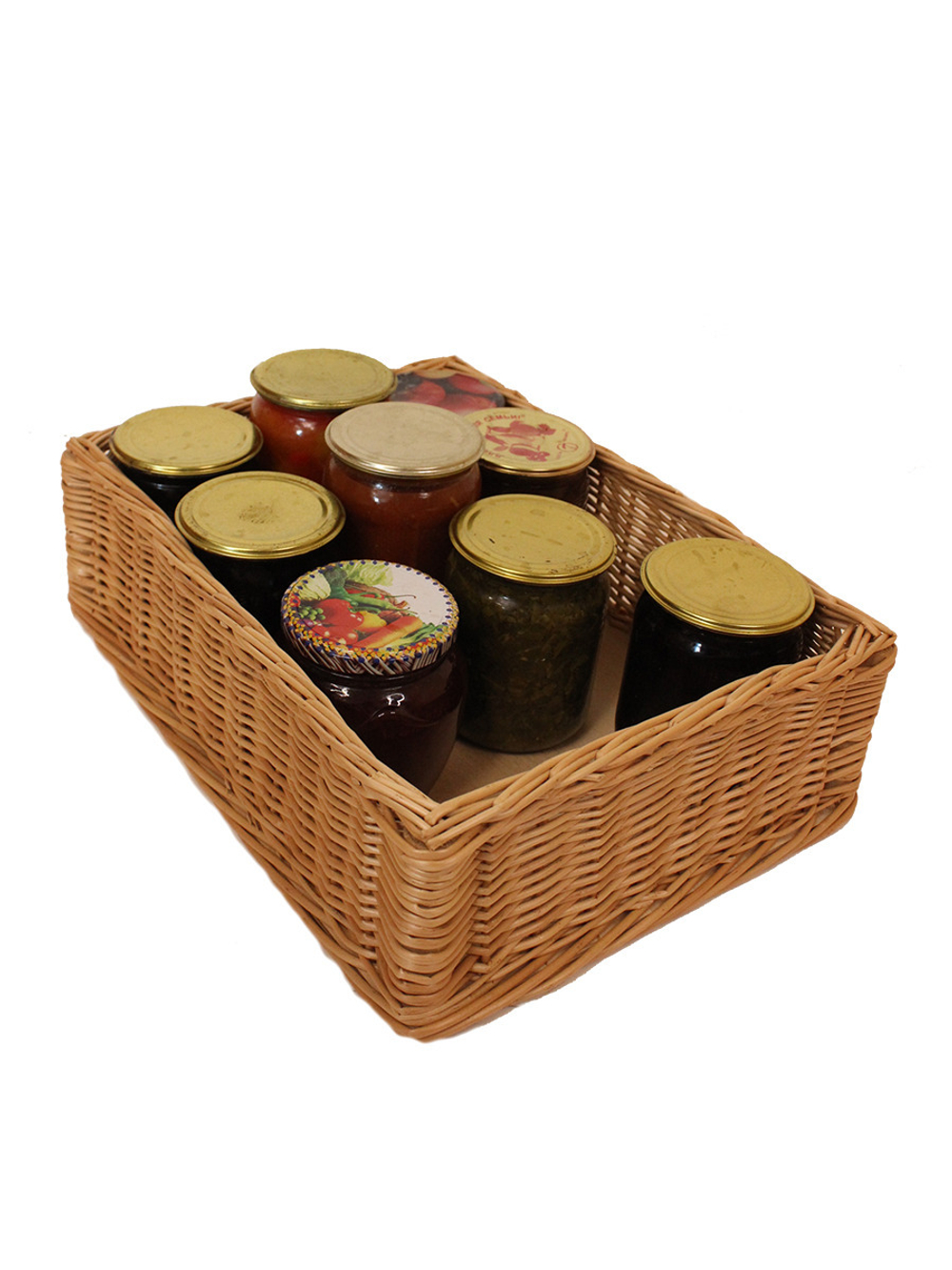 Корзина плетеная из ивовой лозы интерьерная, органайзер для хранения продуктов, кухонных принадлежностей, косметики, длина 28 см ширина 22 см высота 10 см