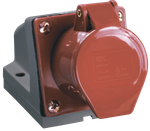 Розетка стационарная ССИ-125 32А-6ч/380-415В 3P+PE+N IP44 IEK