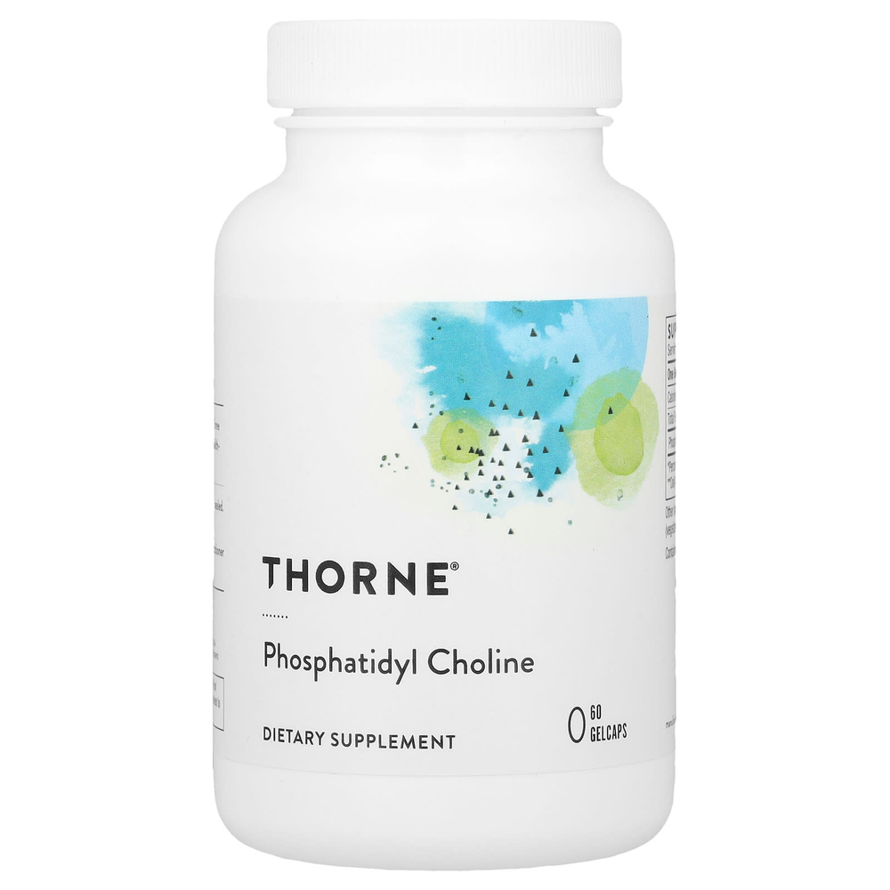 Thorne, фосфатидилхолин, 60 желатиновых капсул