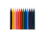 Мелки воск. 12 цв. Faber-Castell трехгранные стирающие к/к 122520