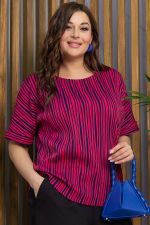 Блуза Альхена (красно-синяя) Б13318-3М LT Collection