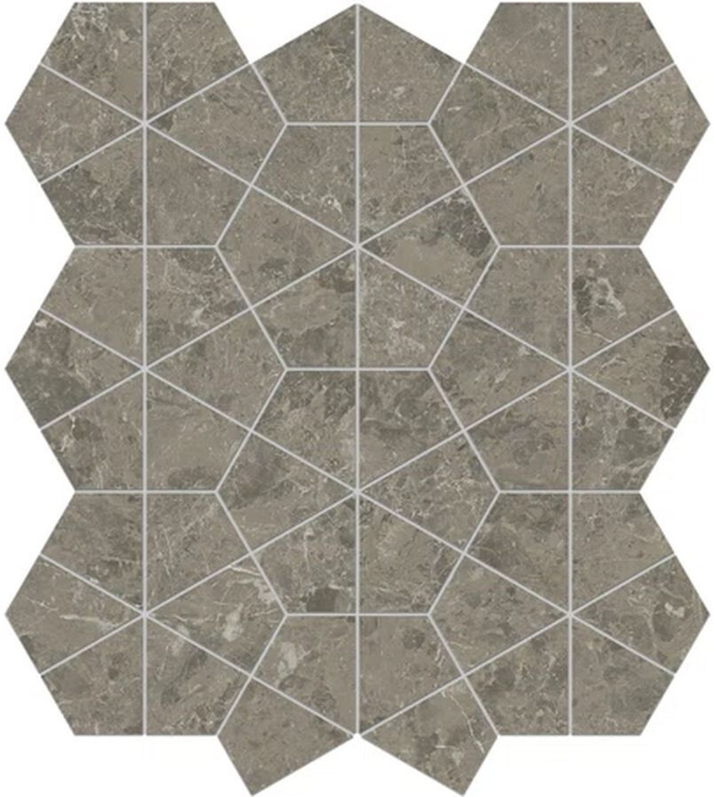 Мозаика/Керамогранит ATLAS CONCORDE MARVEL MERAVIGLIA Grigio Elegante Hexagon Lappato 40,3x46,6