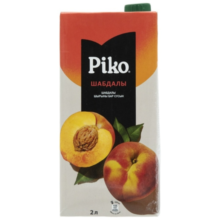 Сок натуральный Piko Персик 2 л