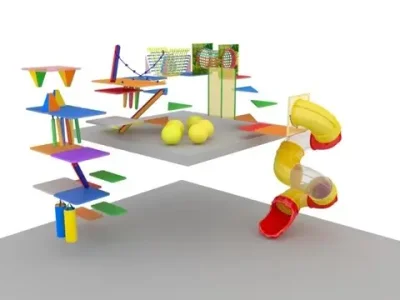 Детский игровой лабиринт «Океан» 70,81 м² (7,3*9,7*5,9 м)