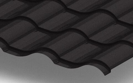 Металлочерепица Монтерроса VikingMP-Е 0.5мм 9005-Черный