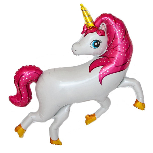 Фольгированный шар фигура Волшебный единорог 107 см