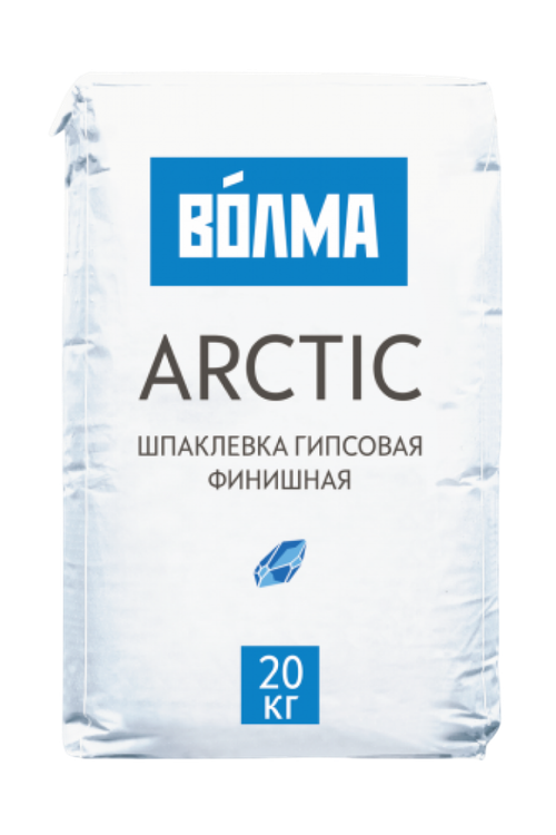Смесь сухая шпаклевочная на гипсовом вяжущем "ВОЛМА-Arctic" 20 кг