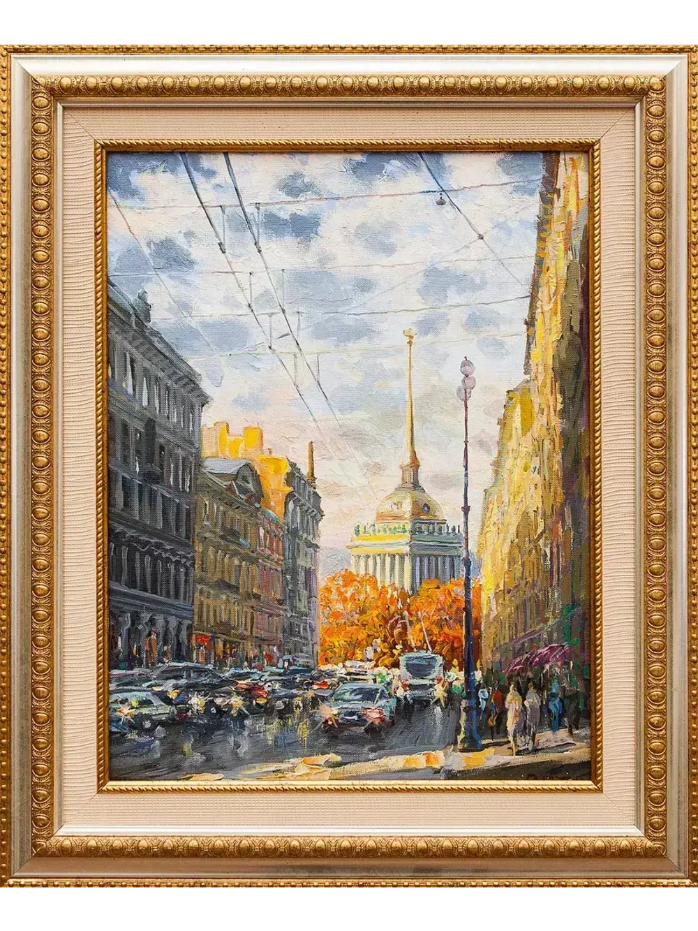 Картина маслом "Невский пр. Адмиралтейство" Галатов