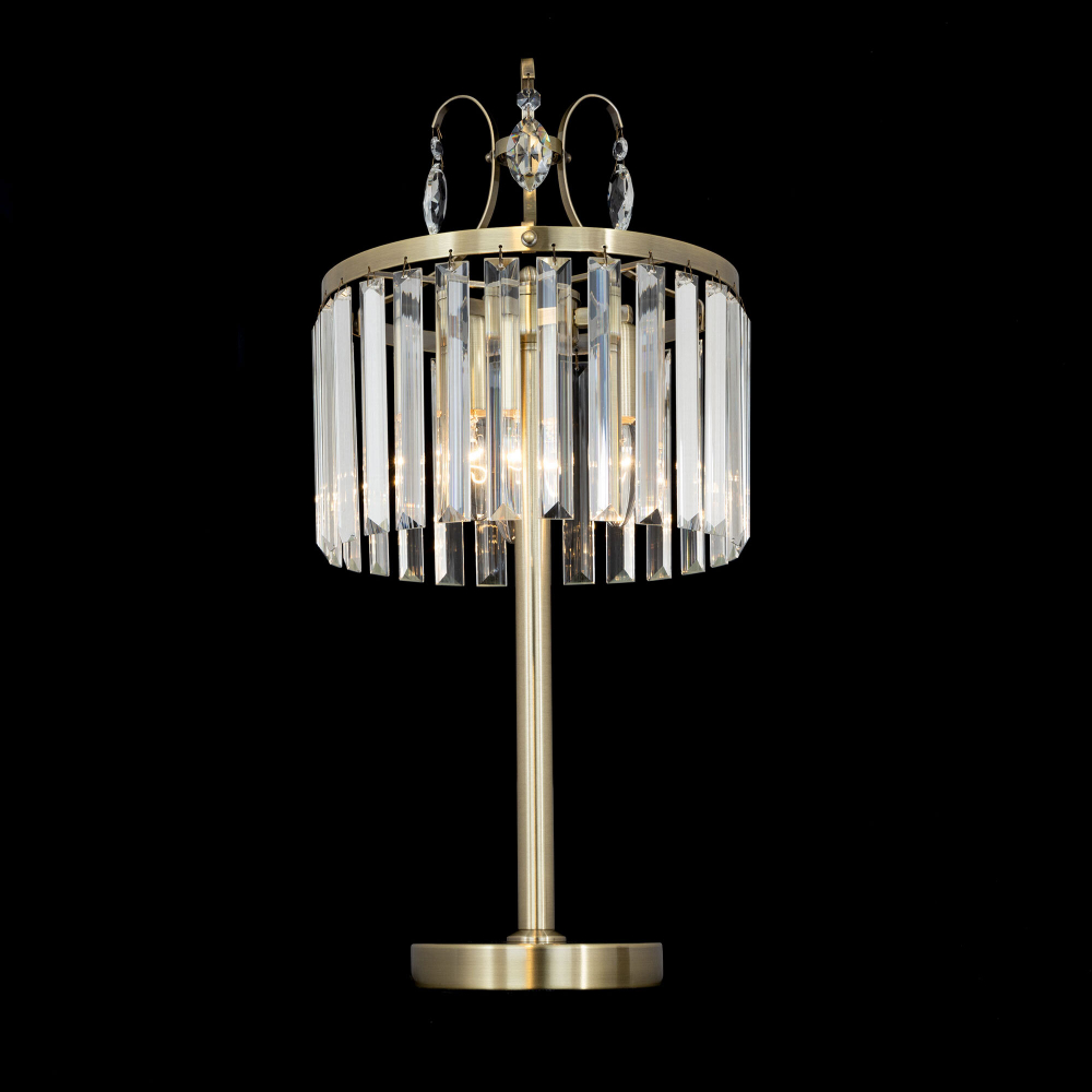Citilux Инга CL335833 Настольная лампа хрустальная Бронза