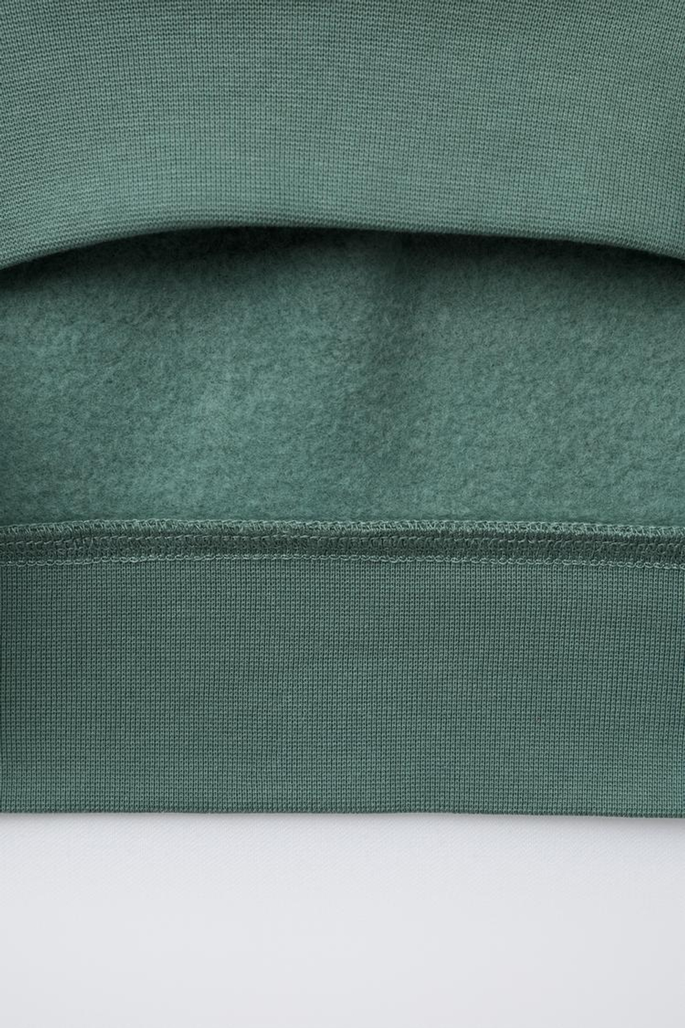 ZARA ТОЛСТОВКА С НАДПИСЬЮ, ЦВЕТ МОРСКОЙ ВОЛНЫ