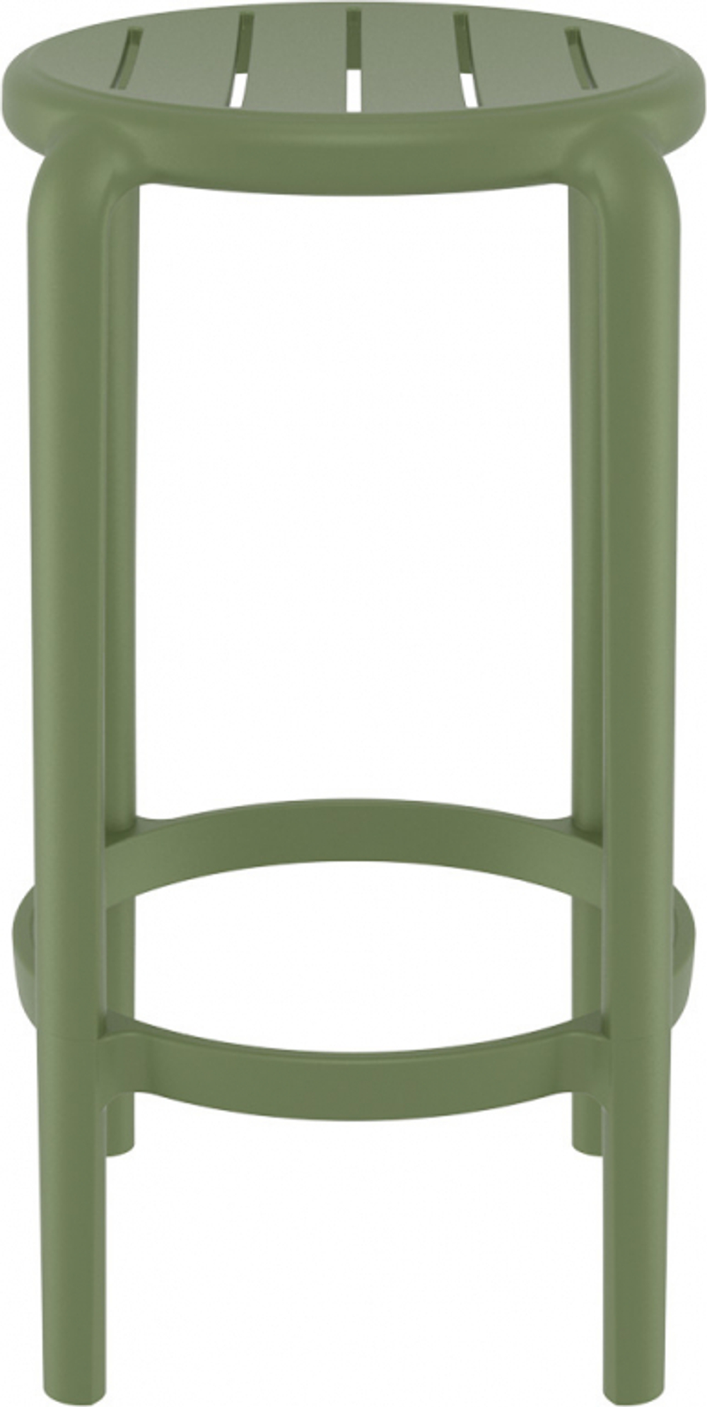 Табурет пластиковый полубарный Siesta Contract Tom Bar 65, оливковый