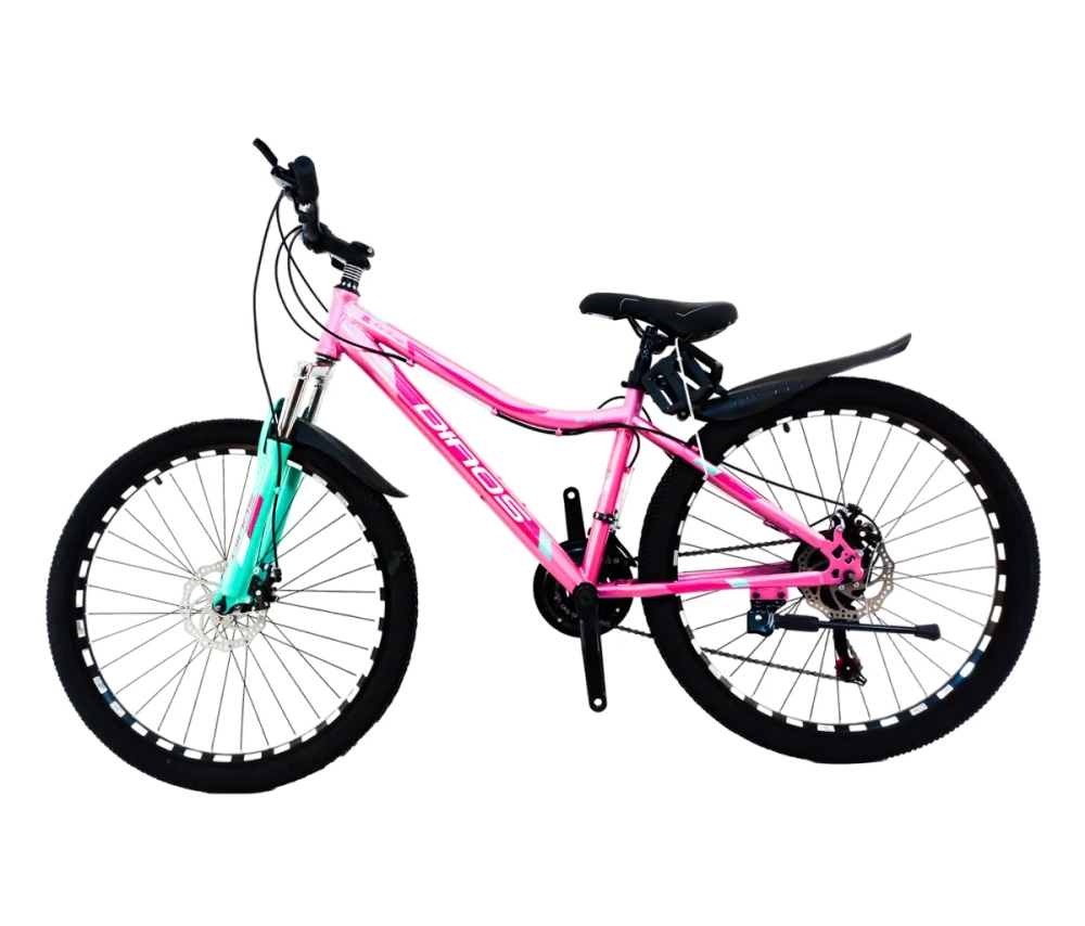 Велосипед Dinos 26" 21скор (стальная дамская рама, диск. тормоз) Розовый (DIN-35-1)