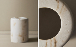 Zara Home ведро для мусора, мрамор, бежевый · 4532/743