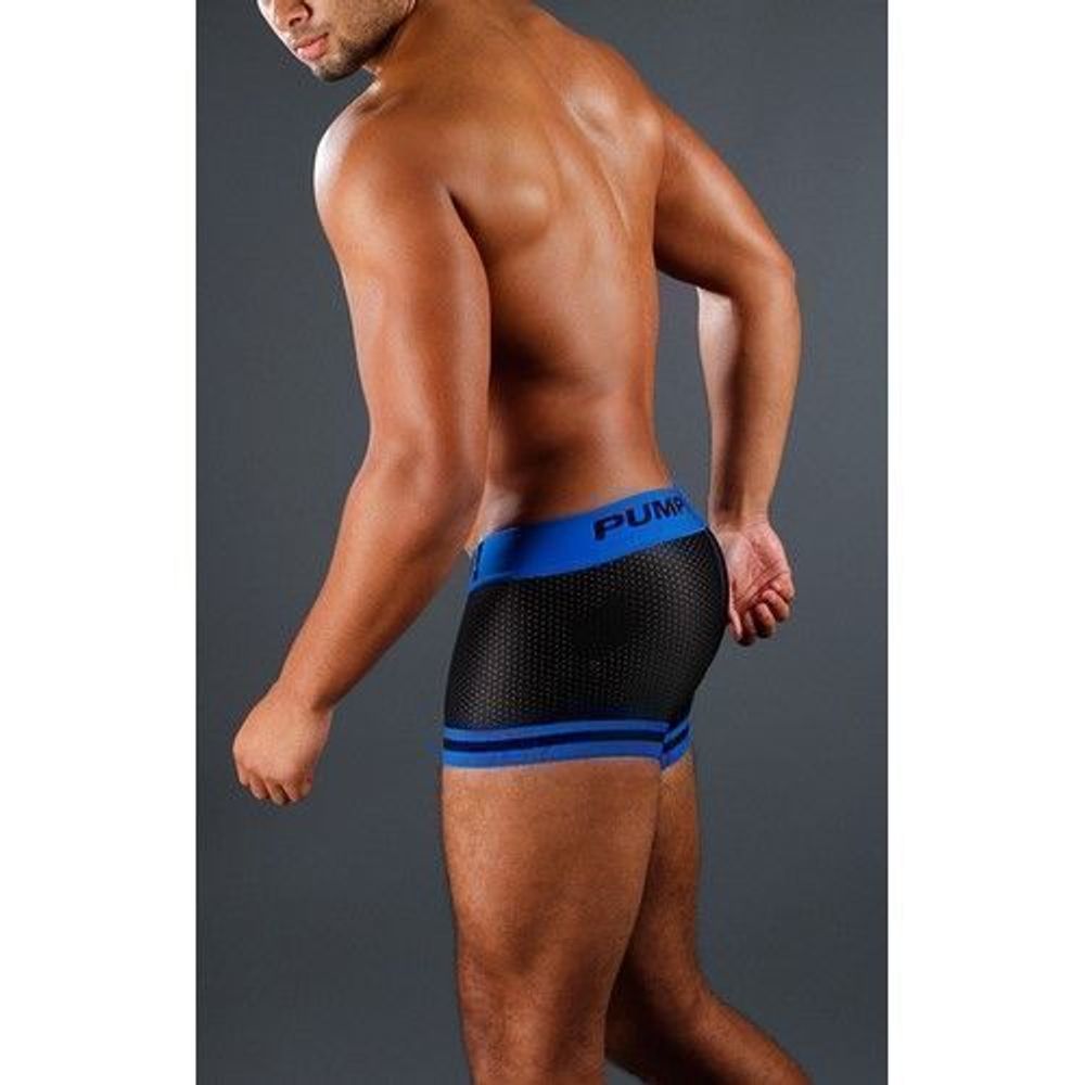 Мужские трусы боксеры в сеточку Pump Touchdown Boxer Black 26076