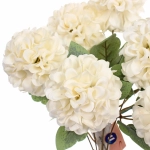 Искусственные цветы «Букет гортензий» 41см 7 цветков белые
